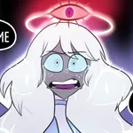 Episode-9: - The Space Between of The Fallen Emily AU, a Hazbin Hotel fanfiction comic. Lucifer and Sera talk