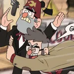 Episode-5: - Gravity Falls Don't you die on me CONTINUATION PART 4 of Gravity Falls: Don't you die on me comic, a Gravity Falls fanfiction comic. Stanley tells how the tragic accident at the Mystery Shack happened. It turns out that Stanford noticed on the surveillance that a dangerous cryptid was prowling around the house. He decided to get rid of it with a gun. Unfortunately, the first shot was off target and the monster knocked the gun out of Ford's hands. At the same time, Stanley was tidying up his office and noticed what was happening through the window. He decided to help Ford, having no idea what the creature his brother was fighting was. Ford told him to go home, but Stanley wouldn't listen to him. It turned out that the cryptid can disappear and move in any direction unless it is shot in the head. At the last moment, Ford noticed the monster approaching his brother and wanted to attack him with its long, sharp claws. Stanford pushed Stanley away, but he himself was wounded.