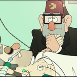 Episode-8: - Gravity Falls Don't you die on me CONTINUATION PART 7 of Gravity Falls: Don't you die on me comic, a Gravity Falls fanfiction comic. Stanley watches over the unconscious Stanford, who is lying in the intensive care unit after a difficult operation. Stanley asks his brother to fight and not leave him and the rest of the family. Stanley is unable to forgive himself for the fact that it is his fault that Stanford is now lying in the hospital and it is not known whether he will survive. The touching moments between the twins are interrupted by the doctor, who, assisted by nurses, takes Stanford for further tests. He has to check whether Stanford, despite the operation, will not need a transplant of his damaged lung. Courtney notices Stanford in the corridor, who is being taken for tests. The sight of her unconscious beloved is devastating for her. However, Courtney's greatest moment of breakdown is when Stanley gives her the necklace that Stanford had in his coat at the time of the accident...