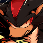 Episode-36: - Madder of Halo on Fire, a Sonic the Hedgehog fanfiction comic. Nazo, seeing red, continues to scuffle with Shadow despite his initial reluctance to fight. 
However, when Nazo attempts to kick Shadow off the cliffside in anger, Shadow grabs his arm at the last second and the two fall into the jungle depths below.