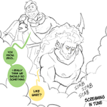 Episode-4: - no time for sushi of Random Silly comics, a Epic the Musical and Famtheon fanfiction comic. 