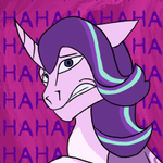 Episode-2: - Chapter 1 Part 1: The Dream of My Little Pony: Friendship is Order (MLP Infection AU), a My Little Pony fanfiction comic. Why is Starlight… there?

Also, context, in this AU Starlight is a blank flank. She hasn’t found her special talent yet. The cutie mark she has in the show and shown here is from a book that she found the equality spell in. It’s not a real cutie mark so when she rejected that side of herself the mark disappeared. She is still a very powerful magic user. Her talent exists, she just hasn’t found it.